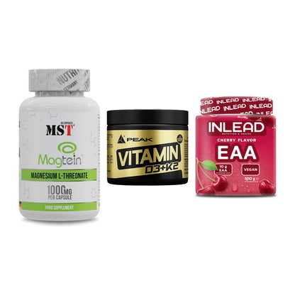 Ausdauer-Set: MST Magnesium + Peak Vitamin + INLEAD EAA – alle enthaltenen Artikel