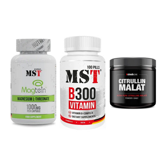 Ausdauer-Set: MST Magnesium + MST B300 B-Compl + Sinob Core – alle enthaltenen Artikel