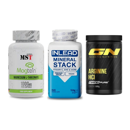 Ausdauer-Set: MST Magnesium + INLEAD Mineral + GN Arginine HCL – alle enthaltenen Artikel