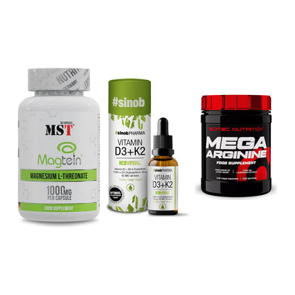 Ausdauer-Set: MST Magnesium + Sinob Vitamin D3 + Scitec Mega – alle enthaltenen Artikel