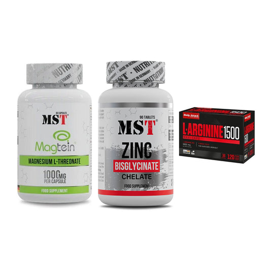 Ausdauer-Set: MST Magnesium + MST Zinc Chelate + Body Attack – alle enthaltenen Artikel