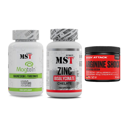 Ausdauer-Set: MST Magnesium + MST Zinc Chelate + Body Attack – alle enthaltenen Artikel