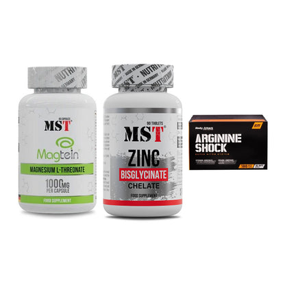 Ausdauer-Set: MST Magnesium + MST Zinc Chelate + Body Attack – alle enthaltenen Artikel