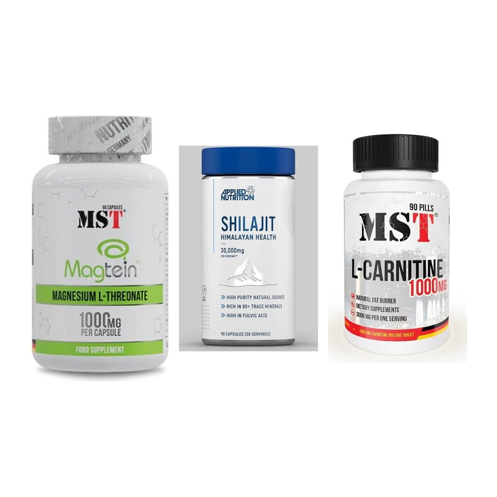 Ausdauer-Set: MST Magnesium + Applied Nutritio + MST L-Carnitine – alle enthaltenen Artikel