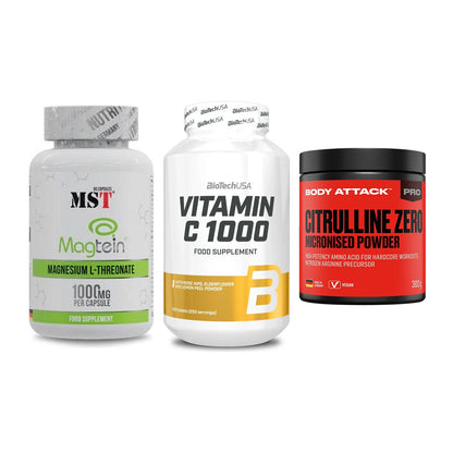 Ausdauer-Set: MST Magnesium + BioTech Vitamin + Body Attack 100 – alle enthaltenen Artikel