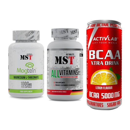 Ausdauer-Set: MST Magnesium + MST All Vitamins + Activlab BCAA – alle enthaltenen Artikel