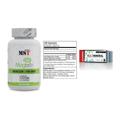 Ausdauer-Set: MST Magnesium + GN Zinc Citrate + Nutrend Multimin – alle enthaltenen Artikel