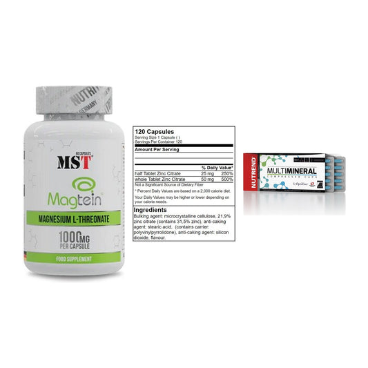 Ausdauer-Set: MST Magnesium + GN Zinc Citrate + Nutrend Multimin – alle enthaltenen Artikel