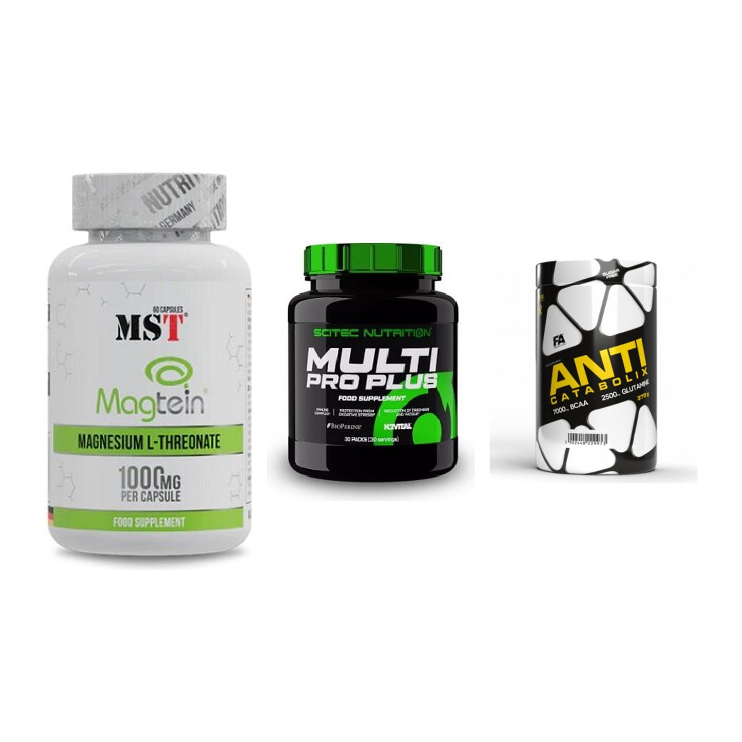 Ausdauer-Set: MST Magnesium + Scitec Multi Pro + FA Nutrition – alle enthaltenen Artikel