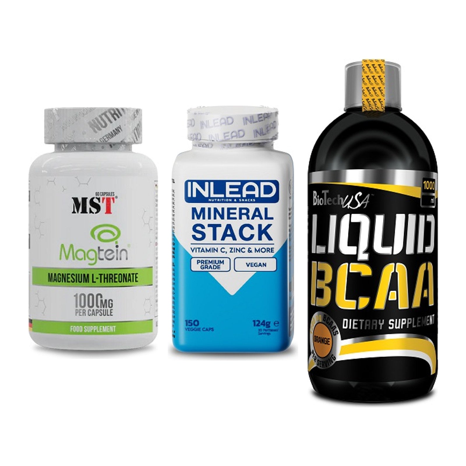 Ausdauer-Set: MST Magnesium + INLEAD Mineral + BioTech Liquid – alle enthaltenen Artikel