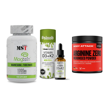 Ausdauer-Set: MST Magnesium + Sinob Vitamin D3 + Body Attack 100 – alle enthaltenen Artikel