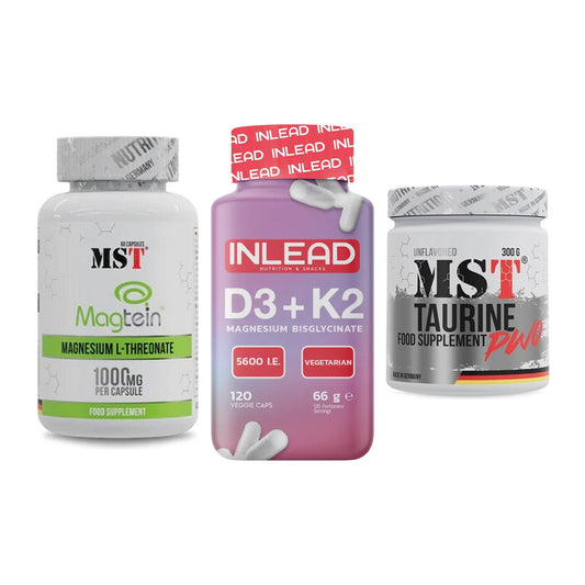 Ausdauer-Set: MST Magnesium + INLEAD Vitamin + MST Taurine – alle enthaltenen Artikel