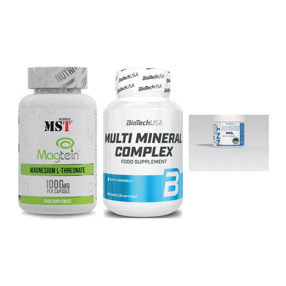 Ausdauer-Set: MST Magnesium + BioTech Multi + NNT Arginin – alle enthaltenen Artikel