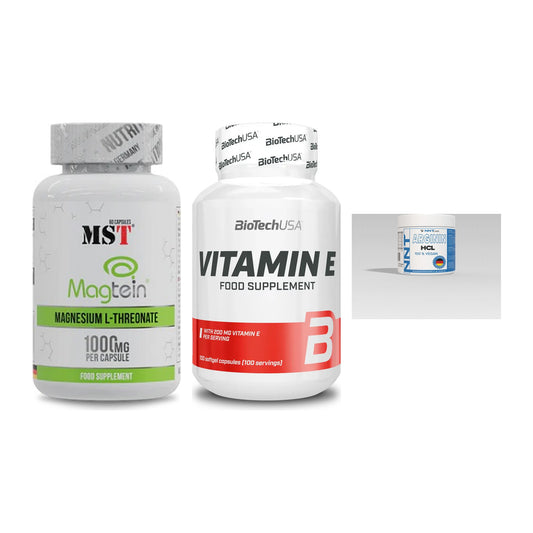 Ausdauer-Set: MST Magnesium + BioTech Vitamin + NNT Arginin – alle enthaltenen Artikel