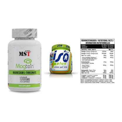 Ausdauer-Set: MST Magnesium + Olimp Iso Plus + MST BCAA Zero – alle enthaltenen Artikel