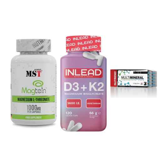 Ausdauer-Set: MST Magnesium + INLEAD Vitamin + Nutrend Multimin – alle enthaltenen Artikel