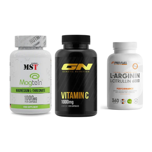 Ausdauer-Set: MST Magnesium + GN Vitamin C + ProFuel L-Argini – alle enthaltenen Artikel