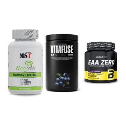 Ausdauer-Set: MST Magnesium + Big Zone Vitafus + BioTech EAA Zero – alle enthaltenen Artikel