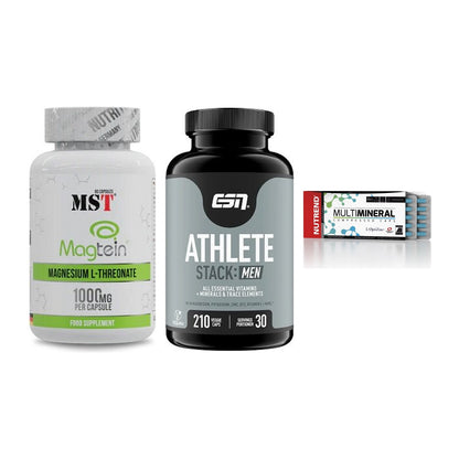 Ausdauer-Set: MST Magnesium + ESN Athlete + Nutrend Multimin – alle enthaltenen Artikel