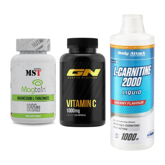 Ausdauer-Set: MST Magnesium + GN Vitamin C + Body Attack – alle enthaltenen Artikel