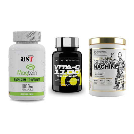 Ausdauer-Set: MST Magnesium + Scitec Vitamin C + Kevin Levrone – alle enthaltenen Artikel