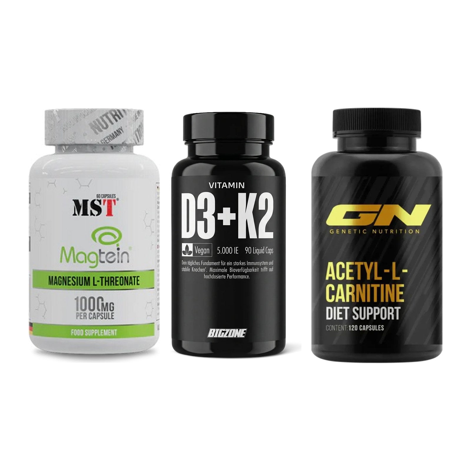 Ausdauer-Set: MST Magnesium + Big Zone Vitamin + GN Acetyl – alle enthaltenen Artikel