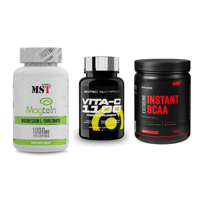 Ausdauer-Set: MST Magnesium + Scitec Vitamin C + Body Attack – alle enthaltenen Artikel