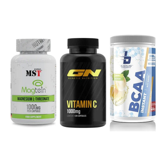 Ausdauer-Set: MST Magnesium + GN Vitamin C + Blackline – alle enthaltenen Artikel