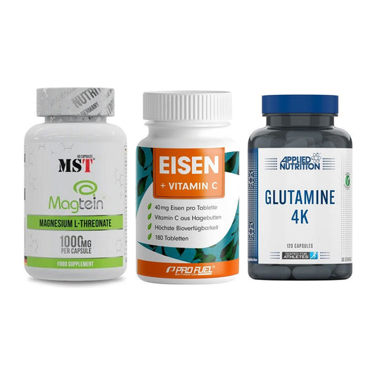 Ausdauer-Set: MST Magnesium + ProFuel EISEN + Applied Nutritio – alle enthaltenen Artikel