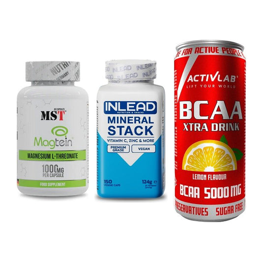 Ausdauer-Set: MST Magnesium + INLEAD Mineral + Activlab BCAA – alle enthaltenen Artikel
