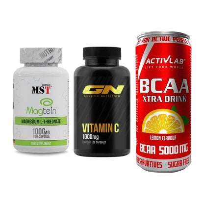 Ausdauer-Set: MST Magnesium + GN Vitamin C + Activlab BCAA – alle enthaltenen Artikel