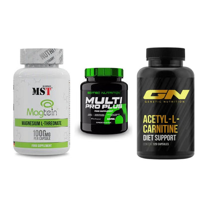 Ausdauer-Set: MST Magnesium + Scitec Multi Pro + GN Acetyl – alle enthaltenen Artikel
