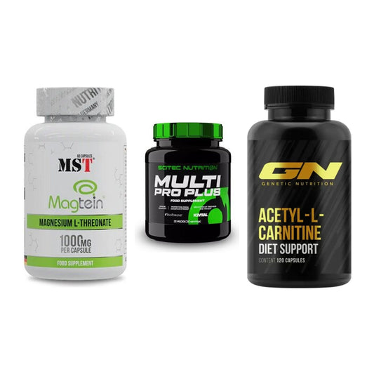 Ausdauer-Set: MST Magnesium + Scitec Multi Pro + GN Acetyl – alle enthaltenen Artikel