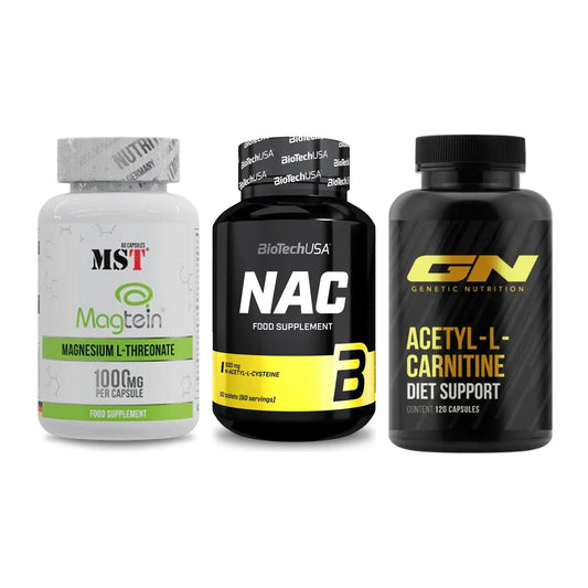 Ausdauer-Set: MST Magnesium + BioTech NAC + GN Acetyl – alle enthaltenen Artikel