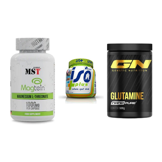 Ausdauer-Set: MST Magnesium + Olimp Iso Plus + GN Nano Pure – alle enthaltenen Artikel