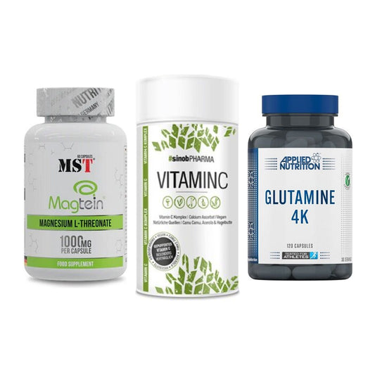 Ausdauer-Set: MST Magnesium + Sinob Vitamin C + Applied Nutritio – alle enthaltenen Artikel