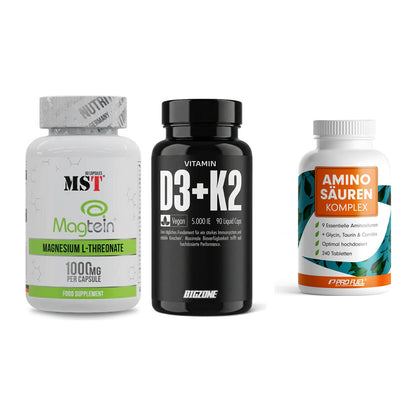 Ausdauer-Set: MST Magnesium + Big Zone Vitamin + ProFuel Aminosäu – alle enthaltenen Artikel