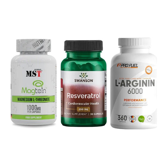 Ausdauer-Set: MST Magnesium + Swanson Resverat + ProFuel L-Argini – alle enthaltenen Artikel