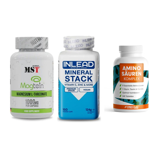 Ausdauer-Set: MST Magnesium + INLEAD Mineral + ProFuel Aminosäu – alle enthaltenen Artikel