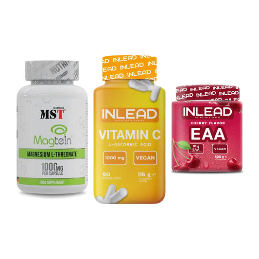Ausdauer-Set: MST Magnesium + INLEAD Vitamin C + INLEAD EAA – alle enthaltenen Artikel