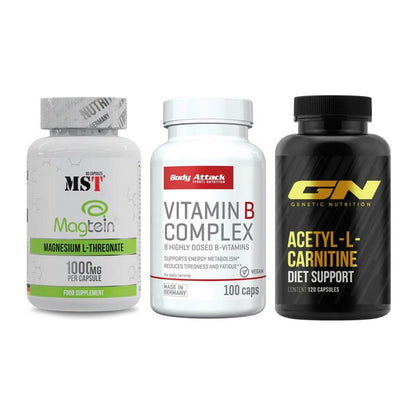 Ausdauer-Set: MST Magnesium + Body Attack + GN Acetyl – alle enthaltenen Artikel