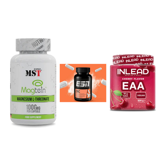 Ausdauer-Set: MST Magnesium + ESN Zinc + INLEAD EAA – alle enthaltenen Artikel