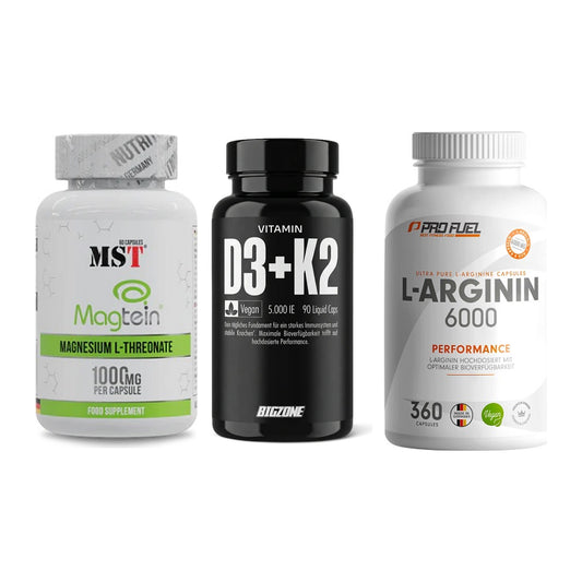 Ausdauer-Set: MST Magnesium + Big Zone Vitamin + ProFuel L-Argini – alle enthaltenen Artikel