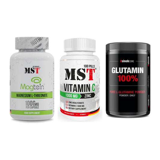 Ausdauer-Set: MST Magnesium + MST Vitamin C + Sinob Core – alle enthaltenen Artikel