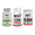 Ausdauer-Set: MST Magnesium + MST B300 B-Compl + MST Glutamine – alle enthaltenen Artikel
