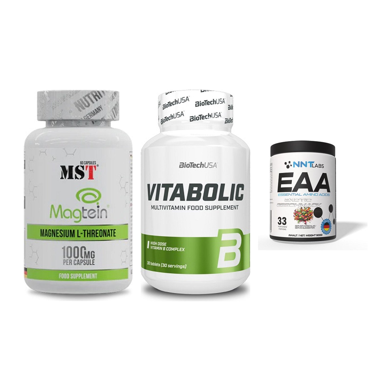 Ausdauer-Set: MST Magnesium + BioTech Vitaboli + NNT EAA – alle enthaltenen Artikel