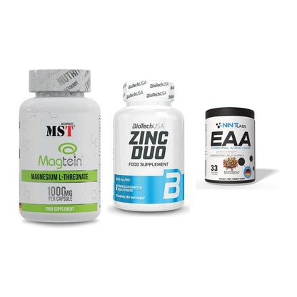 Ausdauer-Set: MST Magnesium + BioTech Zinc Duo + NNT EAA – alle enthaltenen Artikel