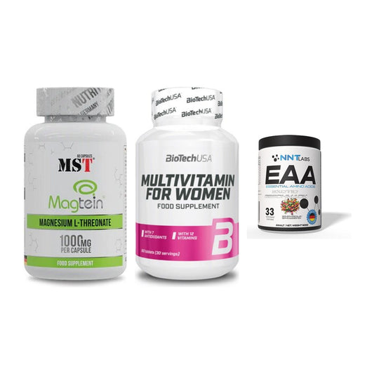 Ausdauer-Set: MST Magnesium + BioTech Multivit + NNT EAA – alle enthaltenen Artikel