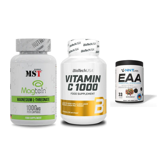 Ausdauer-Set: MST Magnesium + BioTech Vitamin + NNT EAA – alle enthaltenen Artikel