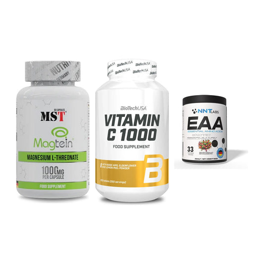 Ausdauer-Set: MST Magnesium + BioTech Vitamin + NNT EAA – alle enthaltenen Artikel